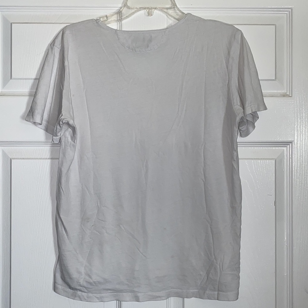 Zara White T-Shirt Easy Fit - Picture 5 of 7